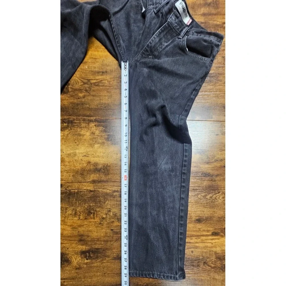 Y2K Levis 505 Jeans Men's 31x29 Straight‎ Fit Black Wash Denim Casual Pants